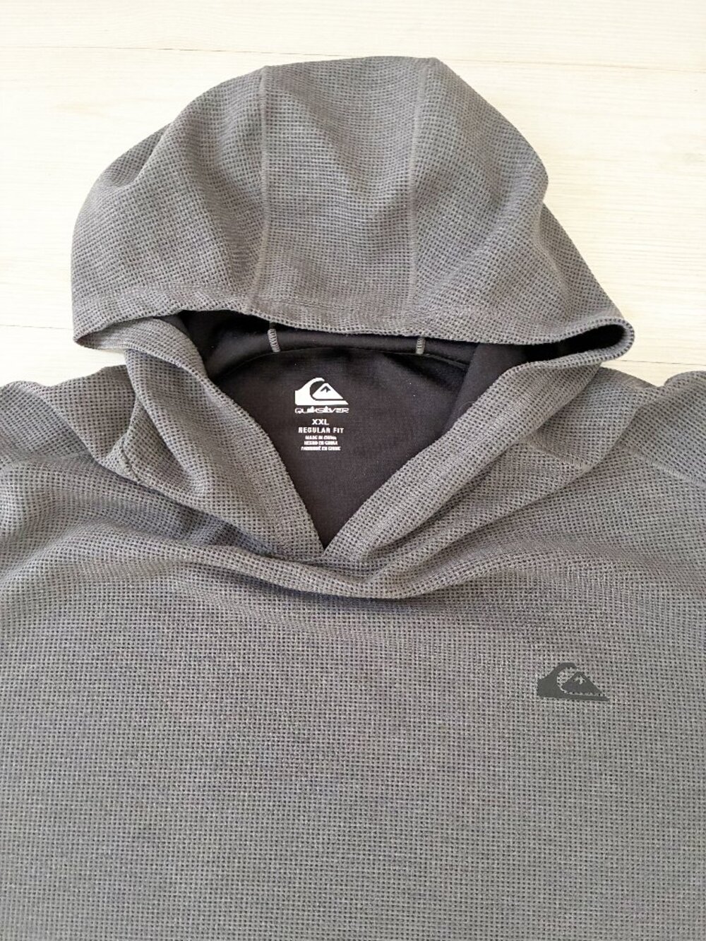 Quiksilver Men's Textured Pullover Sweater Hoodie Size XXL